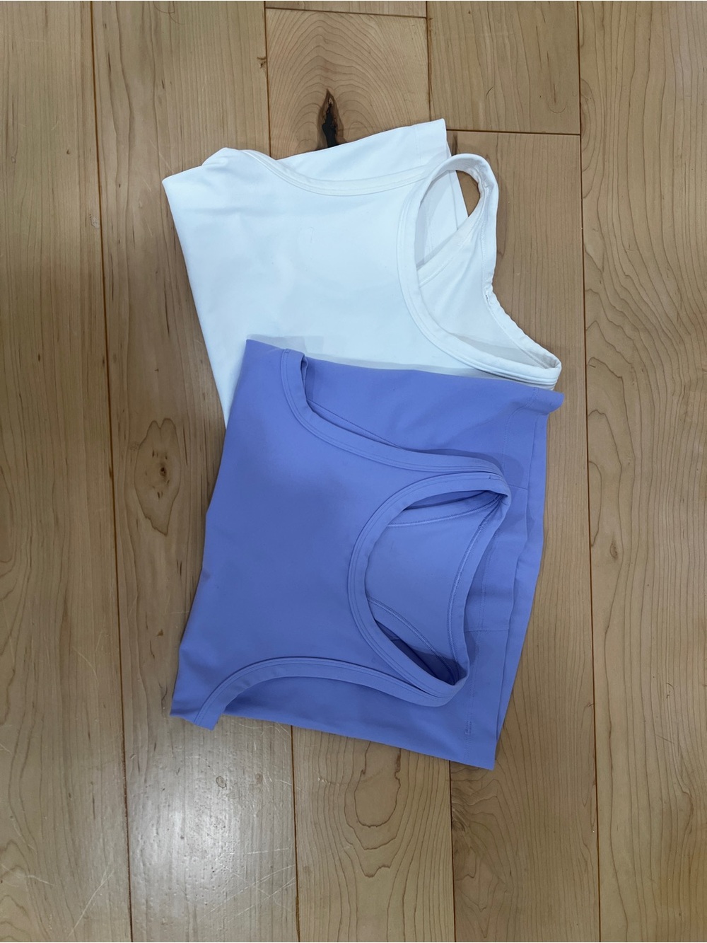 Lululemon  Crewneck Tank Tops - White & Lavender Set